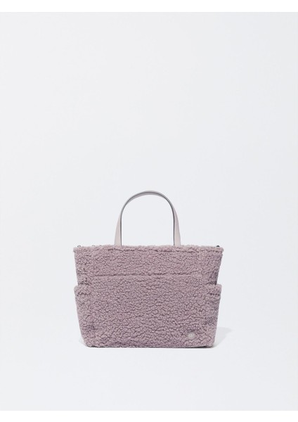 Suni Kürk Detaylı Tote Çanta fiyatları