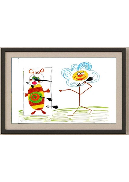 Samsonova Alena 29X21CM Orijinal Karikatür Tablo