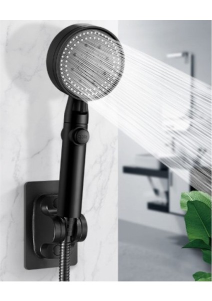 Yapışkanlı Duş Başlığı Tutucu Ayarlı Siyah fırsatları