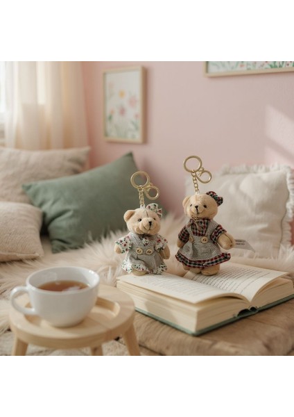 Dişi Ayıcık Charm Anahtarlık Çanta Süsü 12 cm Peluş Oyuncak fiyatları