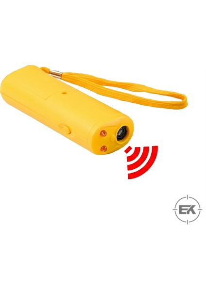 Erolav Ultrasonik Köpekkovucu ve Eğitici Cihaz | 150 Db Frekanslı, LED Flaşlı