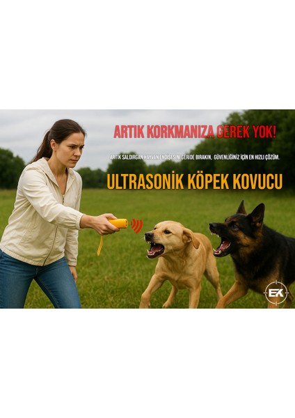 Erolav Ultrasonik Köpekkovucu ve Eğitici Cihaz | 150 Db Frekanslı, LED Flaşlı modelleri