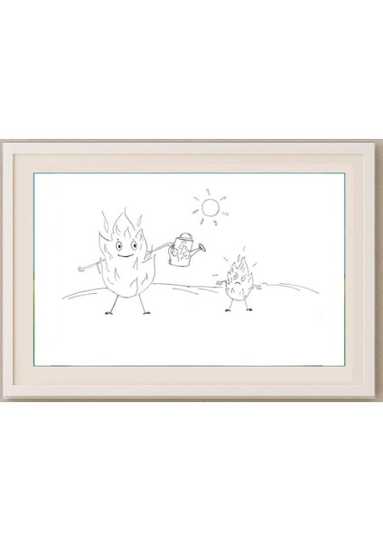 Manakova Natalia 29X21CM Orijinal Karikatür Tablo fırsatları