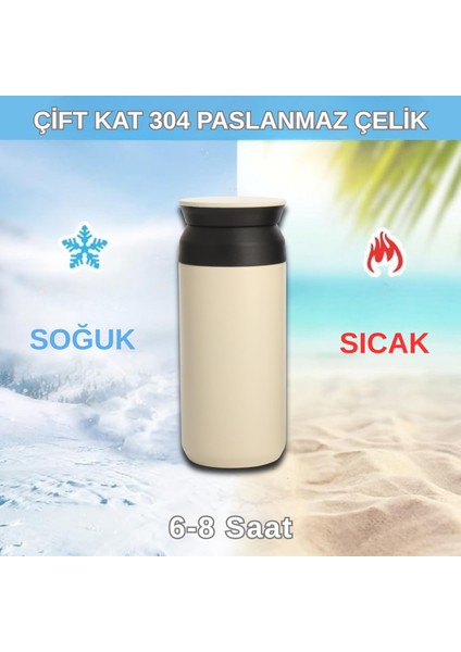 Paslanmaz Çelik Bardak Mug Termos 350 ml Çift Katmanlı, Sızdırmaz Kapaklı modelleri