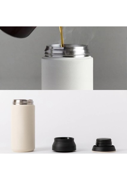 Paslanmaz Çelik Bardak Mug Termos 350 ml Çift Katmanlı, Sızdırmaz Kapaklı