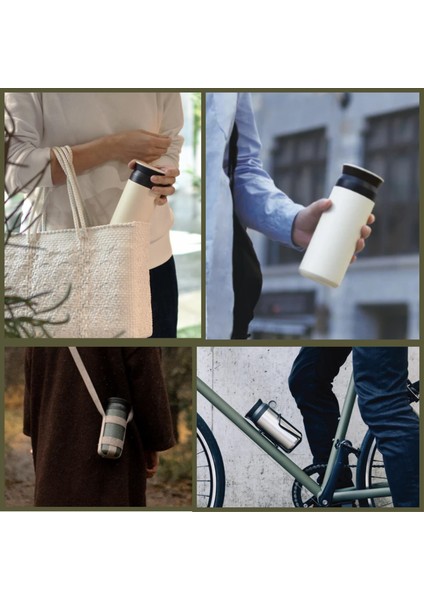 Paslanmaz Çelik Bardak Mug Termos 350 ml Çift Katmanlı, Sızdırmaz Kapaklı