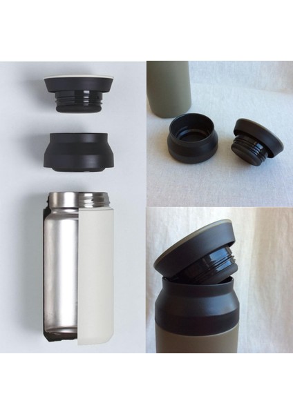 Paslanmaz Çelik Bardak Mug Termos 350 ml Çift Katmanlı, Sızdırmaz Kapaklı