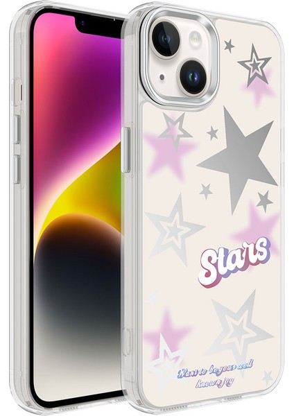 iPhone 14 Plus Uyumlu Airbagli Parlak Tasarımlı Spıa Mimbo Kapak-No4