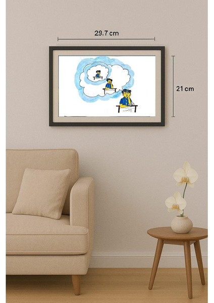 Thipparapu Suman Kumar 29X21CM Orijinal Karikatür Tablo fiyatları