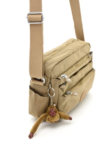 Kadın Krinkıl Kumaş Suya Dayanıklı Çok Gözlü K.haki Renkli Omuz Çantası 3035 fiyatları