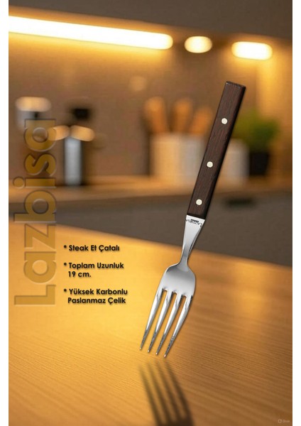 Hand Craft Serisi Steak Et Yemek Çatalı Kahvaltı Çatalı 4 Lü Set Mutfak Çatal Seti Hds-71 fiyatları