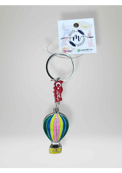 Kapadokya ( Cappadocıa ) Temalı Balon Metal Anahtarlık (KOD:112)