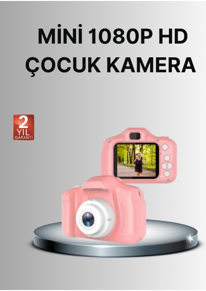 8 Megapiksel Mini Çocuk Kamerası HD Ekranlı Darbeye Dayanıklı ve Şarjlı