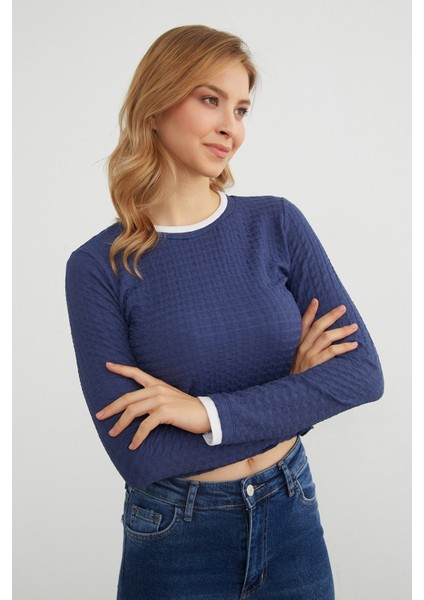 Bürümcük Kumaş Biyeli Bluz modelleri