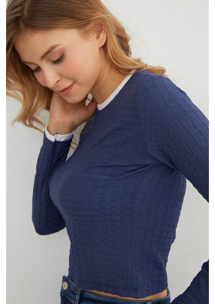 Bürümcük Kumaş Biyeli Bluz indirimleri