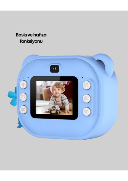 Anında Baskı Özellikli Şipşak Kamera – 24MP HD Çift Lensli, 32GB Hafızalı fırsatları