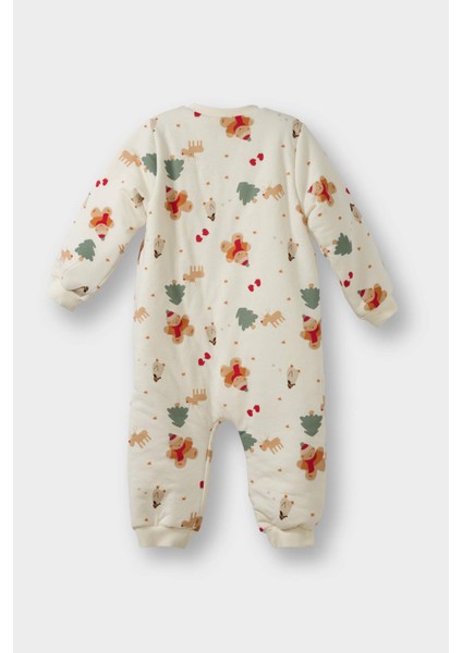 Erkek Bebek 1,6 Tog Elyaf Yılbaşı Temalı Penye Tulum F3527A525WN modelleri