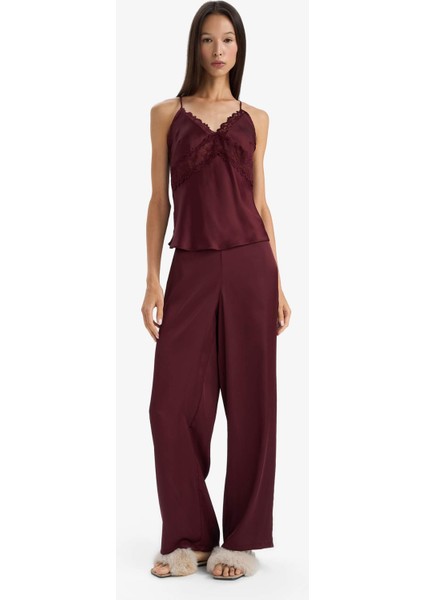 Regular Fit Uzun Boy Saten Alt-Fall in Love G1671AX25AU