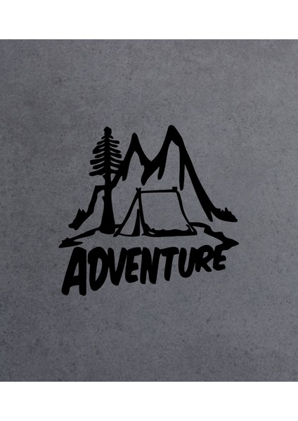 Kamp Adventure Sticker - Araba Oto Motosiklet Karavan Sticker 02167