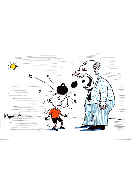 Chernyshev Nickolay 29X21CM Orijinal Karikatür Tablo modelleri