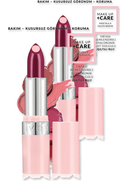 Hydramatic Pırıltılı Ruj - Burgundy Ikili Set