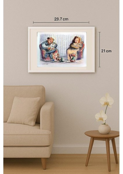 Ali Mardomi 29X21CM Orijinal Karikatür Tablo indirimleri