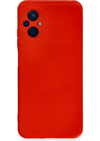Xiaomi Poco M5 Kılıf Nano Içi Kadife Silikon - Kırmızı (K95)