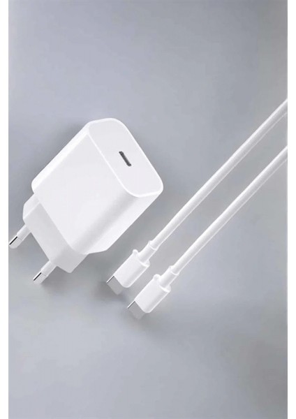 Ios Uyumlu Type-C Girişli Hızlı Şarj 15/15 Pro Max Adaptör ve Kablosu