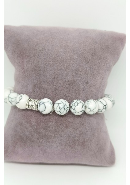 Beyaz Örümcek Doğal Taşlı Bileklik fırsatları