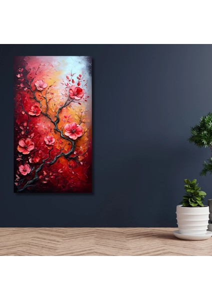 Hd Digital Baskı Çiçek Desenli Kanvas Duvar Tablosu Ofis Ev