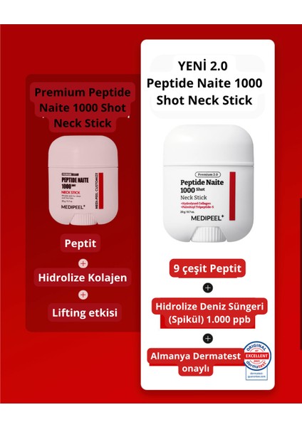 Medi-Peel Premium Peptide Naite 1000 Shot Neck Stick M0016 fiyatları