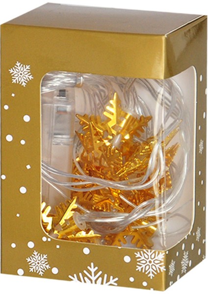 Yılbaşı Pilli LED Işık Geyik Figürlü LED Işık 3metre Gün Işığı