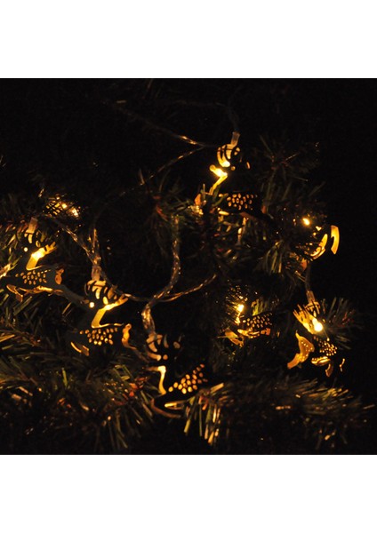 Yılbaşı Pilli LED Işık Geyik Figürlü LED Işık 3metre Gün Işığı modelleri