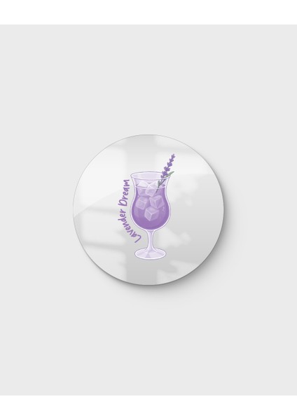 Mood Ayna Lavender Dream - Tasarım Ayna, Pinterest Dekoru, Dekoratif Baskılı Ayna, Yazılı Ayna