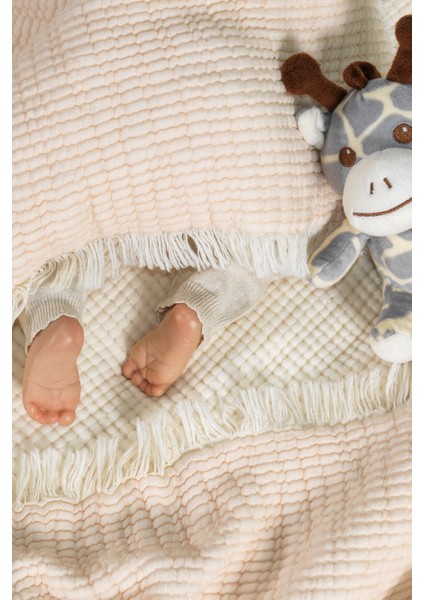 Rubby Müslin Battaniye Bebek (100X120 Cm) Pembe