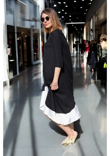 Şık Tasarım Yazlık Keten Elbise