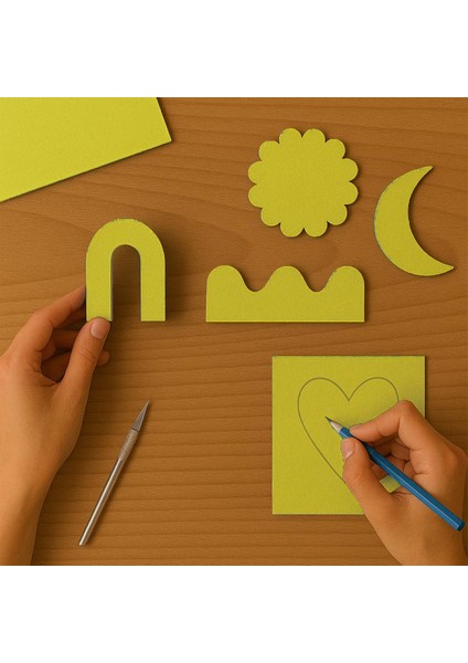 Renkli Mukavva 50X70 Sarı 18'li fiyatları