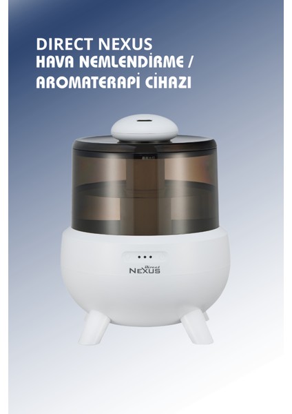 Ultrasonik Buhar Makinesi Humudifier / Aromaterapi Cihazı Diffüzör 2 Litre Dokunmatik Ekran