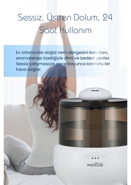 Ultrasonik Buhar Makinesi Humudifier / Aromaterapi Cihazı Diffüzör 2 Litre Dokunmatik Ekran fırsatları