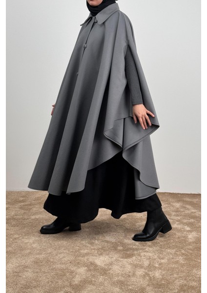 Uzun Kaşe Panço - Gri