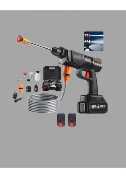 Akülü Basınçlı Yıkama Tabancası 450PSI Su Püskürtme Makinesi fırsatları