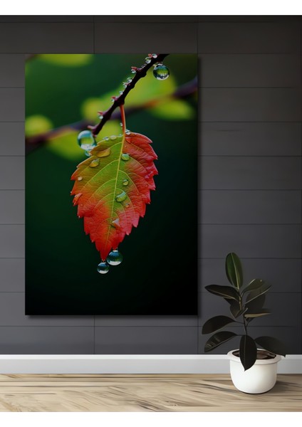 Doğa Tutkusu Sulu Boya Görünümlü Ahşap Dekoratif Tablo Dikdörtgen Tablo