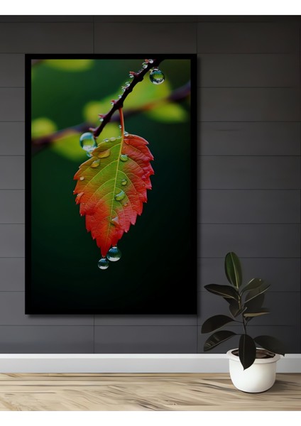 Doğa Tutkusu Sulu Boya Görünümlü Ahşap Dekoratif Tablo Dikdörtgen Tablo fiyatları