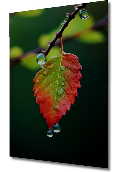 Doğa Tutkusu Sulu Boya Görünümlü Ahşap Dekoratif Tablo Dikdörtgen Tablo modelleri