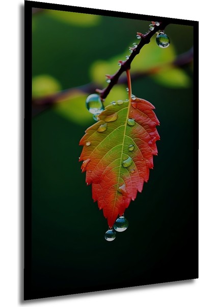 Doğa Tutkusu Sulu Boya Görünümlü Ahşap Dekoratif Tablo Dikdörtgen Tablo