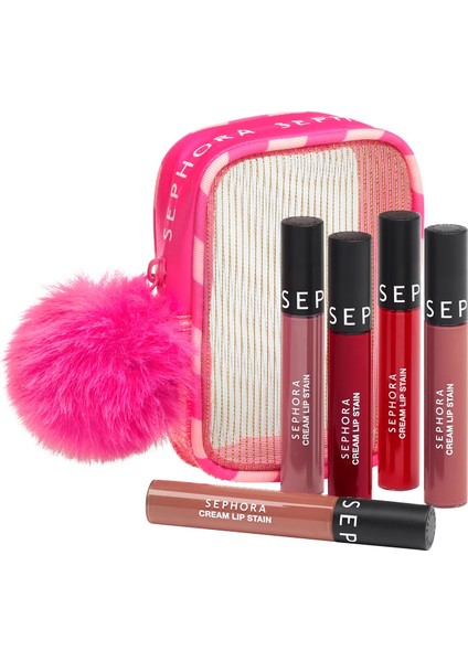 5’li Bulaşma Yapmayan Kadifemsi Ruj Seti - Sınırlı Sayıda Üretilen Bir Renk ile