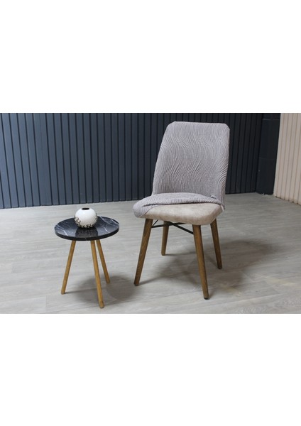 Oval Sandalye Kılıfı Jakar 6'lı Set Kakao fiyatları