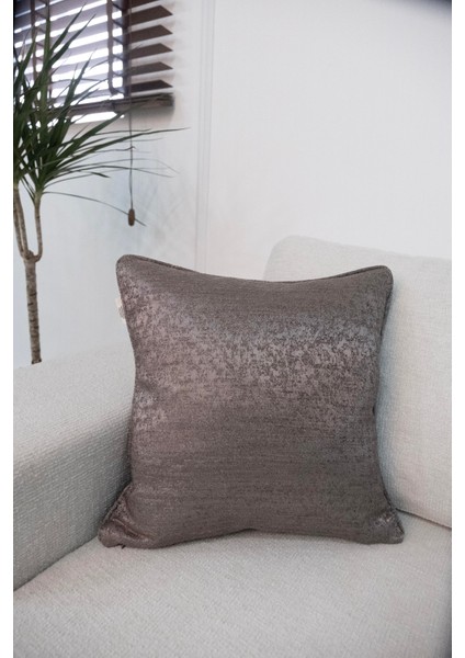 Parlak Antrasit Kırlent Kılıfı Dekoratif Bohem Soft Koltuk Sırt Yastık Hediyelik Yılbaşı 45X45 modelleri