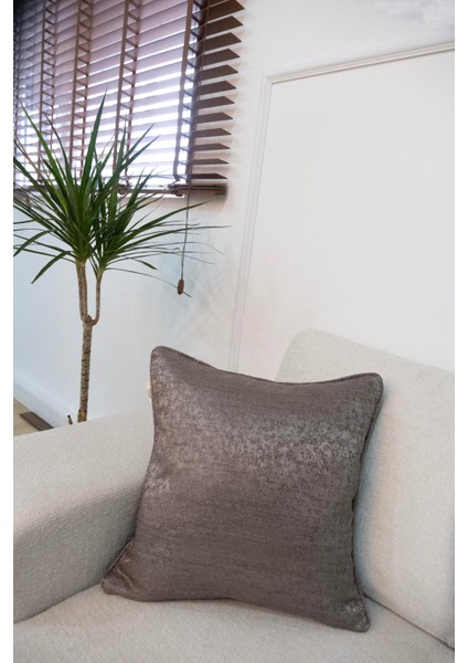 Parlak Antrasit Kırlent Kılıfı Dekoratif Bohem Soft Koltuk Sırt Yastık Hediyelik Yılbaşı 45X45 fırsatları