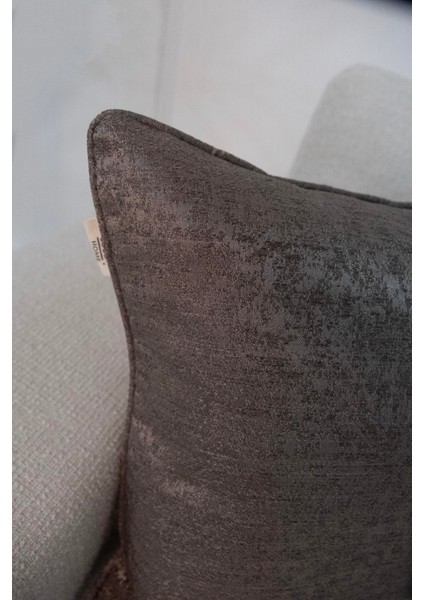 Parlak Antrasit Kırlent Kılıfı Dekoratif Bohem Soft Koltuk Sırt Yastık Hediyelik Yılbaşı 45X45 indirimleri